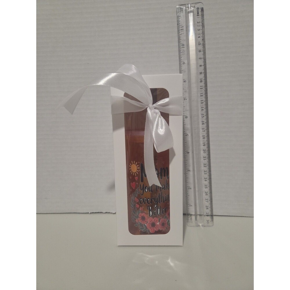 Mother's Day Orange/Amber glass tumbler 17.7 oz